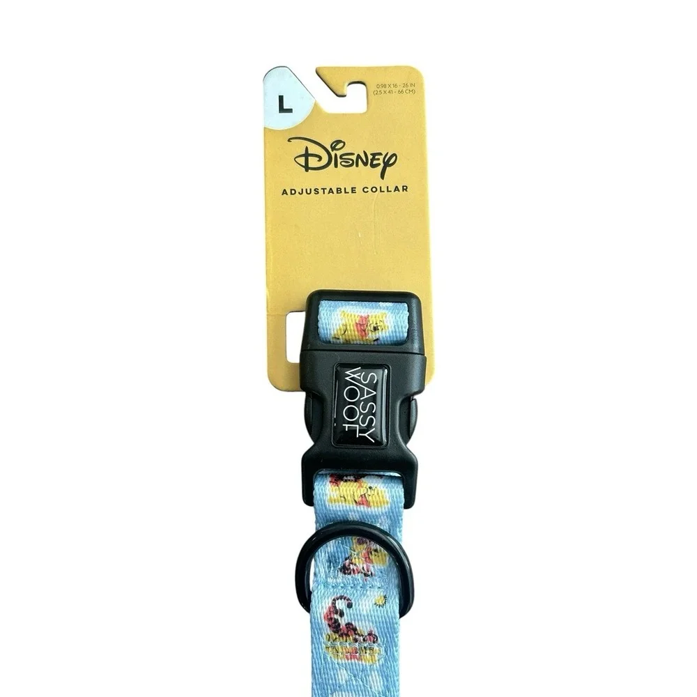 Disney Winnie The Pooh Sassy Woof Neoprene Collar Large Adjustable 16-26